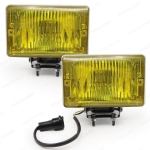 ไฟหรี่กันชนหน้า 2 ชิ้น เบ้าชุปโครเมี่ยม สีเหลือง สำหรับ Toyota Land Cruiser BJ LJ FZJ PZJ HZJ FJ70 FJ75 FJ73 ปี 1990-2006